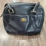 Etienne Aigner Vintage Leather Shoulder Bag Purse Black Navy Photo 10