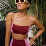 L rebel stripe bikini top L*Space XS NEW WITH TAGS Photo 0