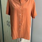 Fragile Women's Terracotta/Rust Button Down Shirt by Photo 0