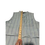 Walter Baker Walter Baker XL Pin Stripe Chambray Maxi Shirt Dress Women's Blue White #U9-1 Photo 5