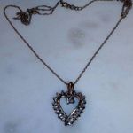 10K Solid Yellow Gold YG Chain JCM Heart Pendant Charm Diamond Necklace Photo 0