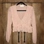 Light Pink Shimmer Top Size M Photo 0