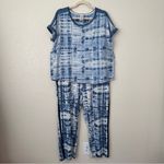 Lucky Brand Tie Dye Short Sleeves Very Soft Pajama Set, Sz XXL Photo 2