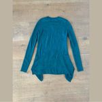 Derek Lam  blue long sleeve draped peplum sweater pullover Photo 1