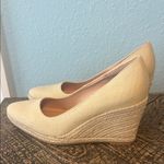 Women’s Beige Espadrille Wedge Heels Size 7.5 – Neutral Canvas Photo 4