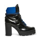 Steve Madden Y2K Jetta black & blue chunky heeled lace up boots Photo 0