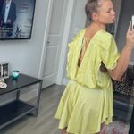 Boutique  silk yellow romper Photo 3