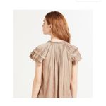 Evereve NWT  Lydia Flutter Sleeve Satin Blouse Sz M Photo 1