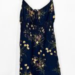 Reformation  Genie Mademoiselle Navy Blue Floral Print Sun Dress Size 10 NWT Photo 5