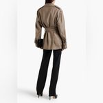 Helmut Lang  Taupe Rider Trench Coat in Driftwood Size XS Photo 3