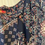 Knox Rose  Navy Floral Tank Top boho romantic Flowy casual travel‎ tropical Photo 5