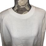 Hollister White Knit Crewneck Sweater size large Photo 2