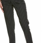 Equipment  Warsaw Wool-blend Trouser In‎ Black Pinstripe Size 4 Photo 0