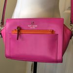 Kate Spade Hot Pink / Orange Top Zipper Closure Crossbody or Clutch Photo 0