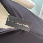 Tadashi Shoji Black/White Long Sleeve Dress Black Tie Gala Formal Holiday sz M Photo 11