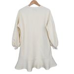 Anthropologie Mare Mare Odila Cream Textured Dress Sz SP Photo 3