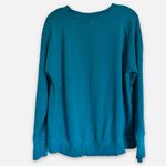 Sweaty Betty  Longline Split Side Crewneck Teal Sweatshirt Size Medium Women’s Photo 1
