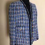 ZARA  Blue Tweed Women's Jacket Photo 0