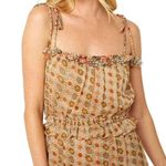 MISA Los Angeles MISA Nita Midi Ruffle Dress in Flora Tile Mix Green and Pink Size S NWT Photo 12