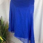 Guess by Marciano Guess Marciano Blue One Sleeve Cape Top XS Photo 0