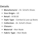 Dr. Scholls Dr. Scholl’s Black Lug Sole Tayler Lace Up Ankle Boots 7 Photo 6