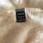 SheIn Satin Jacquard Tie Back Crop Bandana Tube Top Size Small Photo 6