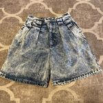 Palmettos acid wash high waisted denim jean mom shorts size 7 vintage Blue Photo 0
