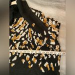 NWT New Directions Size XL Black Leopard Print Mock Neck Tunic Sweater Oversized Photo 13