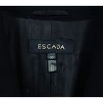 ESCADA Woman's Black Blazer Jacket Criss Cross Sequins Lace Button Front Size 36 Photo 8