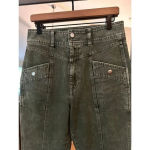 BDG  Urban Outfitters  Jeans Size 28 Green High Rise Tapered 100% Cotton‎ Utility Photo 1