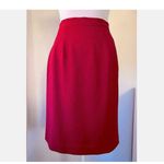 Talbots Vintage Sz 6P 6 P Fabulous Burgundy Red Business / Dressy Skirt Photo 1