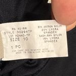 Jamaica Bay Tropical Halter Tankini Swim Top Size 10 Padded Vintage Black Photo 3