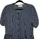 Stefanel Womens Dress Large Button Front Maxi Relaxed Modest Semi Formal Event Blue Photo 2