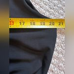 Michael Kors  Sleeveless Black Midi Dress Belted Shoulder Zipper size XL Photo 3