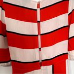 Topshop Diagonal Red White Stripe Midi Dress Photo 6