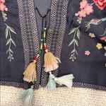 Johnny Was  Womens Large  Multicolor Embroidered Kimono Photo 6