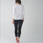 Lululemon Pace Rival Crop Cyber Stripe Naval Blue Black Photo 2