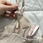 Victoria's Secret  VS Unlined Demi Bra 34B Beige Lace Rose Floral Sexy Photo 5