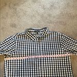 Velvet Heart  Long Sleeve Checkered Button Down Shirt -Black and White Large NWOT Photo 8