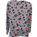 Boden USA Boden Great Breton Striped Blouse Hearts Birds Sz 12 Long Sleeve Boatneck Summer Photo 1