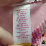 No Boundaries  NWT Juniors Size Large Pink Floral Tie Shoulder One-Piece Swimsuit Photo 7