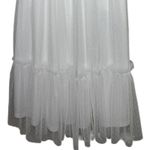 NWT Lulus Dreamy Celebration Sheer Tulle Bustier Swiss Dot Midi Dress S White Photo 3