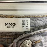 Mango MNG denim mom jeans gray acid wash size 8‎ Photo 3