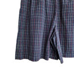 American Vintage Vintage Liz Claiborne Navy Blue Red White Plaid High Waisted Button Down Skort Photo 5