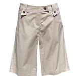 Cache Beige Self Belt Walking Bermuda City Short Pant New Stretch NWT $88 Photo 0