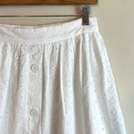 Oak + Fort  White Eyelet Skater Skirt Photo 2