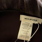 Max Studio Faux Leather Pull-On Pants Dark Brown Size S NWT Photo 6