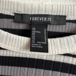Forever 21 Black Striped Top Y2K 2000s Indie Sleaze Grunge Edgy Small Photo 5