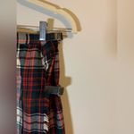 Vintage Red Tartan Plaid maxi wrap skirt size S Red Photo 8