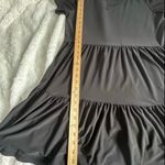 Nicole Miller Black Tiered Tunic Top Photo 6